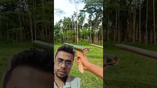 Bamboo Creations with Single Crossbow Bamboo Diy Bambooart Slingshots Idea [upl. by Aneertak151]