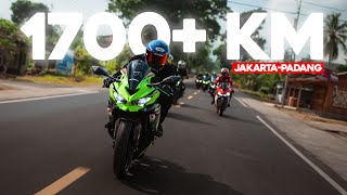 TOURING 1700KM JAKARTAPADANG NAIK ZX25R‼️🔥 Ep1 [upl. by Blythe638]