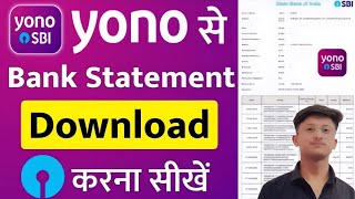 SBI Bank Statement Kaise Nikale  sbi statement pdf download 2024  Bank Statement  SBI Yono App 💯 [upl. by Dahsar]