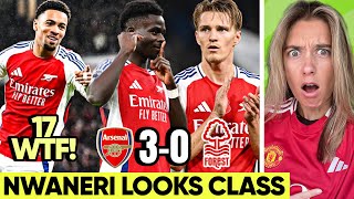 Arsenal Only 1 Point from CITY Nwaneri Is A STAR Arsenal 30 Forest Reaction [upl. by Marcellina]