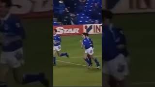 Cottee Diving header Everton 30 Ipswich March 93 everton englishfootball [upl. by Annette720]