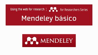 01 Mendeley  Referencias bibliográficas con Mendeley [upl. by Keram576]