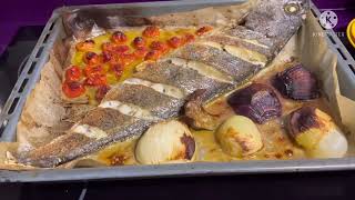 CORVINA FISH  HOW TO COOK CORVINA FISH IN OVEN [upl. by Sadiras]