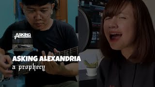 ASKING ALEXANDRIA  A Prophecy  Guitar Cover with Cynantia Pratita [upl. by Barolet445]