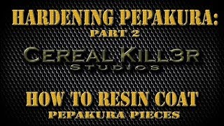 How To Harden Pepakura Part 2  Resin Coating Pepakura Pieces [upl. by Eniamart]