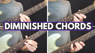 How To Use Diminished Chords Musically On Guitar [upl. by Annauqal711]