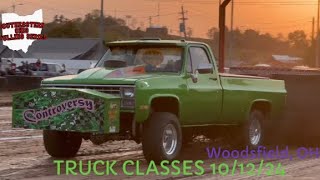 Mod Stock And Street Stock Pickups pulling at the Monroe County Fall Brawl Woodsfield OH SEOPS [upl. by Ludly756]