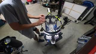 Stringing Babolat Pure Aero 1619 [upl. by Onek187]