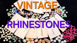 VINTAGE RHINESTONES UNBOXING OLD FACTORY STOCK Juliana Weiss  vintage rhinestones collection [upl. by Nevuer]