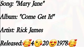 Rick James  Mary Jane LyricsEXPLICIT [upl. by Nwahsat]