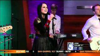 JoJo  Disaster Live at KTLA 5 Singing while being sick AF [upl. by Oalsecnew]