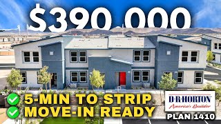 Affordable Townhomes in Southwest Las Vegas  Spectrum Trails Phase 2 Tour  Plan 1410 Walkthrough [upl. by Prudi371]