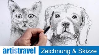 Tiere zeichnen  Ganz einfach zeichnen lernen 18 [upl. by Randie336]