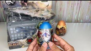 Jurassic World Chaos Theory Captivz Dino Egg and Rumble Cage Review jurassicworld captivz [upl. by Lemmie]