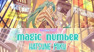 Project SEKAI  Hatsune Miku「magic number」FULLLYRICS [upl. by Shaia848]