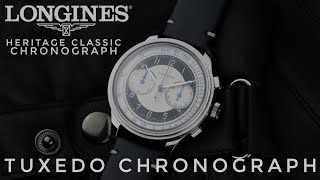 Longines Heritage Classic Tuxedo Chronograph [upl. by Nanine]