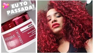 CABELO VERMELHO COM TRISKLE INTENSIFICADOR VERMELHO POR ELIDIANA [upl. by Aderb]