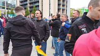 Hooligans At Wembley Man City Vs Chelsea hooligans Its Going Off Fa Cup Game [upl. by Ralyks828]