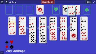 Microsoft Solitaire Collection  FreeCell Easy  March 18 2015  Daily Challenges [upl. by Ahseina]