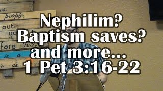 Nephilim Baptism SAVES A clean conscience And more  1 Peter 31622 [upl. by Romaine]