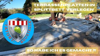 Terrassenplatten auf Splitt verlegen Tatort Baustelle [upl. by Jarid]