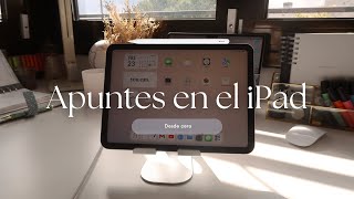 Cómo hacer apuntes en el iPad desde cero ☁️ [upl. by Koetke]