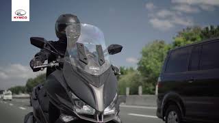 KYMCO Xciting S 400  Expressway Legal quotTHE FREEDOMquot [upl. by Adlev]