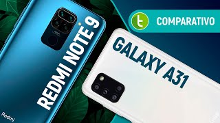 REDMI NOTE 9 vs GALAXY A31 qual INTERMEDIÁRIO 2020 leva a MELHOR XIAOMI ou SAMSUNG  Comparativo [upl. by Braswell]