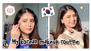 My Korean makeup routine  Arishfa Khan [upl. by Anaiq989]