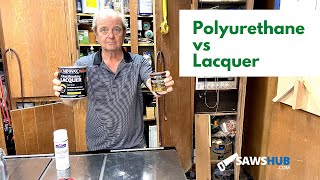 Polyurethane vs Lacquer  Which Stain and Finish Do You Need for Your Woodworking Project [upl. by Kirtap521]