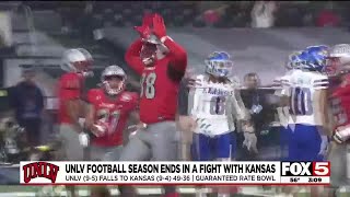 UNLV football season ends in a fight with Kansas [upl. by Glenn]