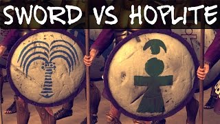 Total War Rome 2  Thorax Hoplites vs Thorax Swords  Emperor Edition [upl. by Atteynad303]