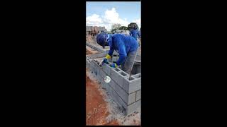 Concrete block laying [upl. by Atekin]