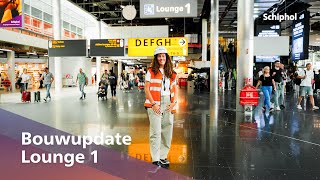 Verbouwing en vernieuwing van Lounge 1 op Schiphol [upl. by Oniliuqnart73]