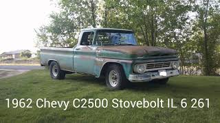 1962 Chevy C2500 Stovebolt Jobmaster IL 6 [upl. by Adiam]