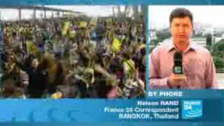 Thai protesters leave international airport [upl. by Aynas]