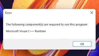 How to Fix Microsoft Visual C Runtime required to run this program [upl. by Aufa]