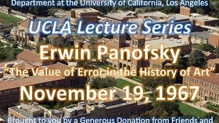 Erwin Panofsky lecturing at UCLA 11191967 [upl. by Jestude]