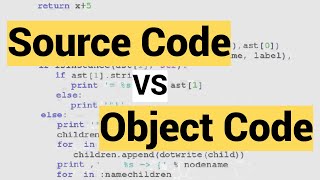 What is Source Code and Object Code  Source Code vs Object Code [upl. by Eenaej261]