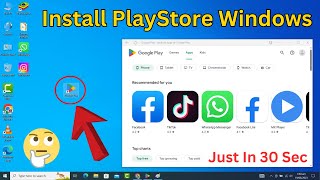 How To Download And Install Google PlayStore Apps On Windows PC Or Laptop 2024 Easiest Way [upl. by Buyer]