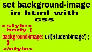 How to set background image in html with css Html me background image kaise lagaye By Digital Mitar [upl. by Clements]