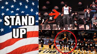 NBA Players Stand Up for the National Anthem [upl. by George]