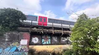 Train moving While underneath Iron Railway Bridge [upl. by Jarrod85]