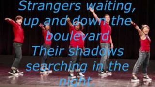 Glee  Dont Stop Believin  Lyrics [upl. by Linoel]