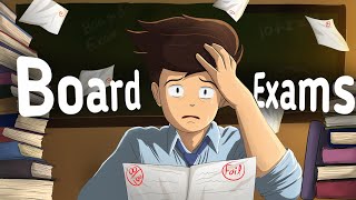 Life of a Class 10th Student  Ft Board Exams  Animated Video [upl. by Eirehc201]