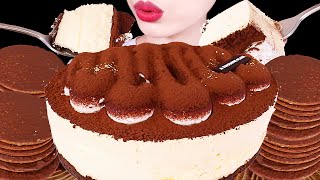 ASMR MUKBANG｜TIRAMISU CAKE CHOCOLATE 투썸 오벌 티라미수 초코과자 EATING SOUNDS 디저트 먹방 [upl. by Porte405]