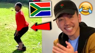 South African High Schools are a VIBE 🇿🇦😂🔥 Amapiano Dance AMERICAN REACTION 🇿🇦 [upl. by Moor]