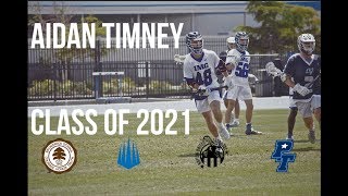 Aidan Timney Lacrosse Highlights 2021 [upl. by Bunting]