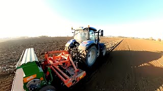 Erpicatura e semina del Frumento AzAgrVoltini Scandolara Ravara agri italytractor [upl. by Kraft]