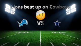 Cowboys fans full reaction to Cowboys vs Lions NFL Week 6 [upl. by Golanka]